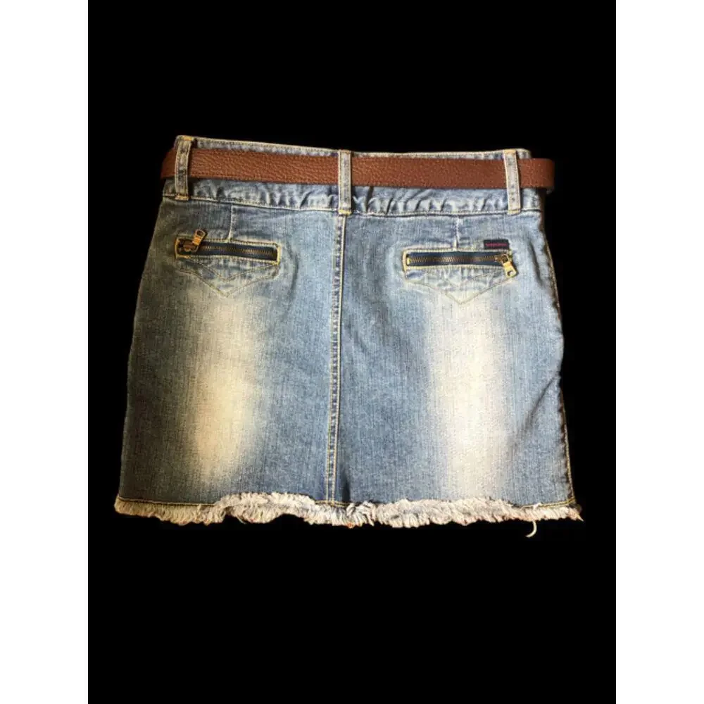 Bossini Jeans Women's Denim Skirt with Belt - Size S - Picture 2 of 4